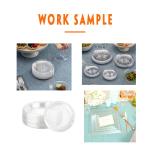 Dinner 120mm PET Plate Making Machine Vacuum Forming 0.15mm Thickness