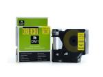 D1 Label Tape Cassette Black On Yellow , 6mm / 12mm Labelling Machine Cartridges