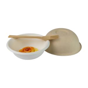 Quality 16oz Bagasse Disposable Fruit Salad Containers Biodegradable Microwavable wholesale