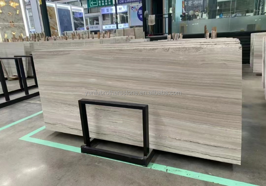 Engineered Flooring Wall Panels/Boards in Gray Wood Grain Marble for Customized Style
