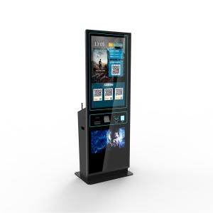 Quality 43 Inch Food Ordering Self Service Bill Payment Cash Acceptor Ticket Vending Machine wholesale
