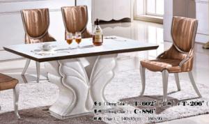 Quality luxury modern rectangle marble dining table furniture wholesale