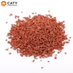 Brick Coloured Rubber Crumb , Shockproof Rubber Pellets For Playground