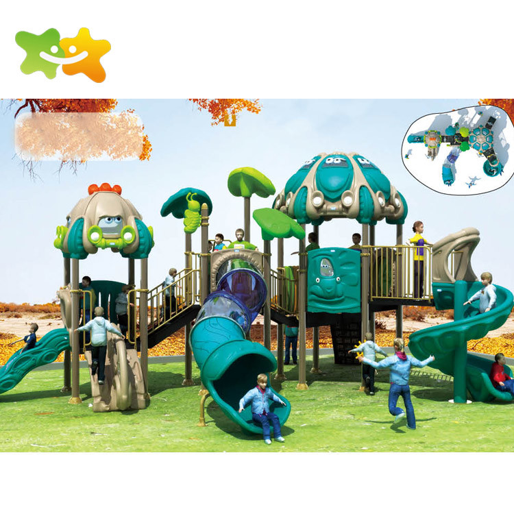 Plastic Public Park Outdoor Slide Children Outdoor Playground Equipment