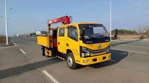 Quality DF 3 Persons Seat Truck Mounted Crane with RHD Drive Type and 6 Tyres wholesale