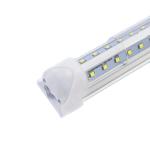 120CM T8 V Shape LED Tube Light with US/EU Plug, Clips, Screws, Linkable Cable,