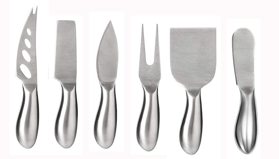 6PCS cheese knife set with hollow handle full stianless steel cheese tools