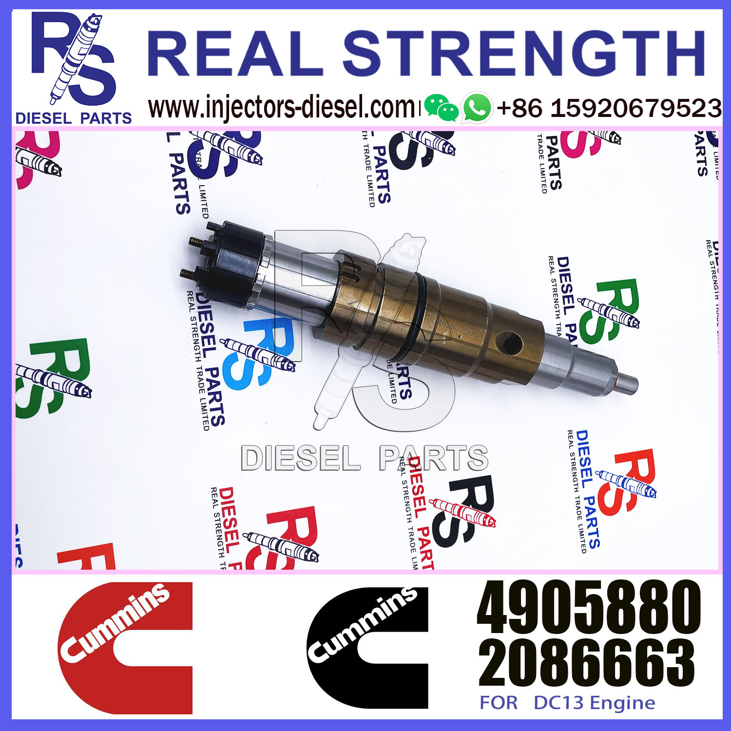 Diesel Engine Fuel Injector 4905880 2872544 2031835 2030519 For Cumm-ins SCA-NIA Engine