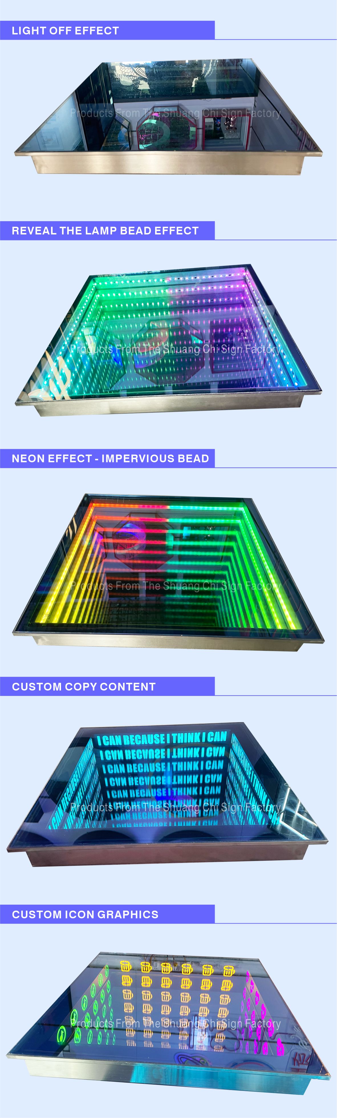 80 Ra LED Dance Floor Lights for Wedding Disco Party Pista in Durable Material
