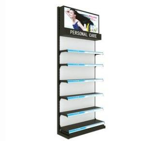 Quality Metal MDF Cosmetic Display Racks Wall Mounted Cosmetic Display Showcase wholesale