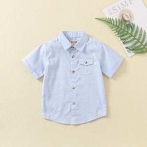 Quality summer garons chemises clothing vendor kids wear shirt short sleeve boys cotton shirts wholesale