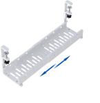 No Drill Steel Desk Cable Tray for Organizing Cables White Wire Cable Tray Cable
