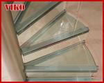 Spiral StaircaseVH35S Glass Railing Tread Glass Aluminum Stair Curved Glass