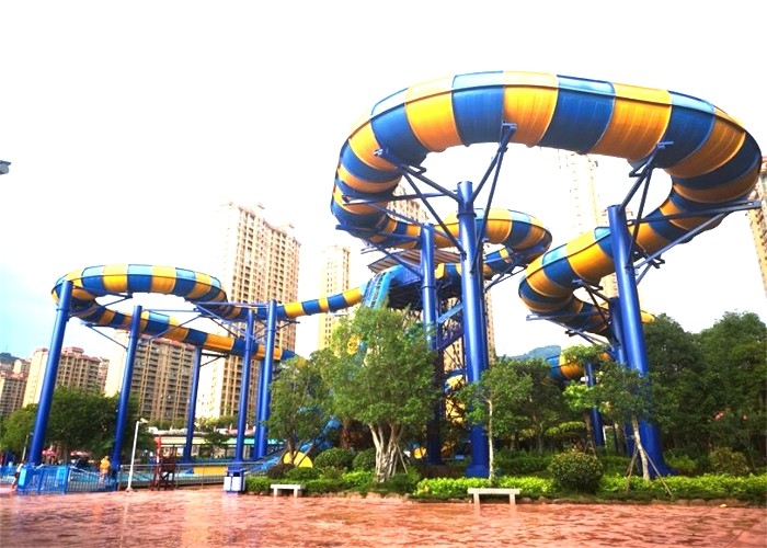Aqua Park Custom Super Boomerang Water Slides For 1080 Riders