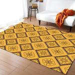 Checkered Bathroom Bedroom Floor Carpets European Style Nonslip