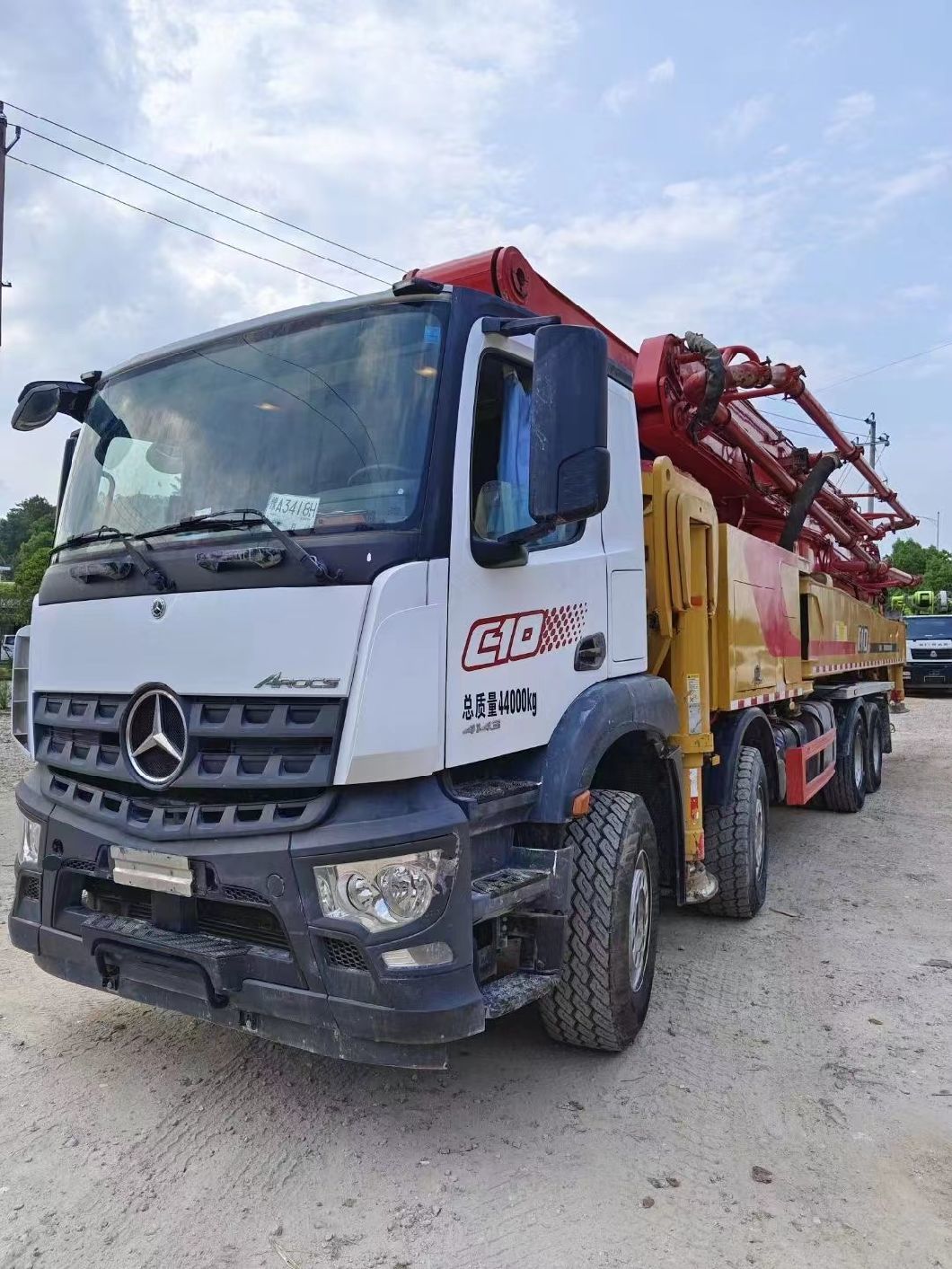 Construction Machine Concrete Boom Pump 62m Used Concrete Pump Truck