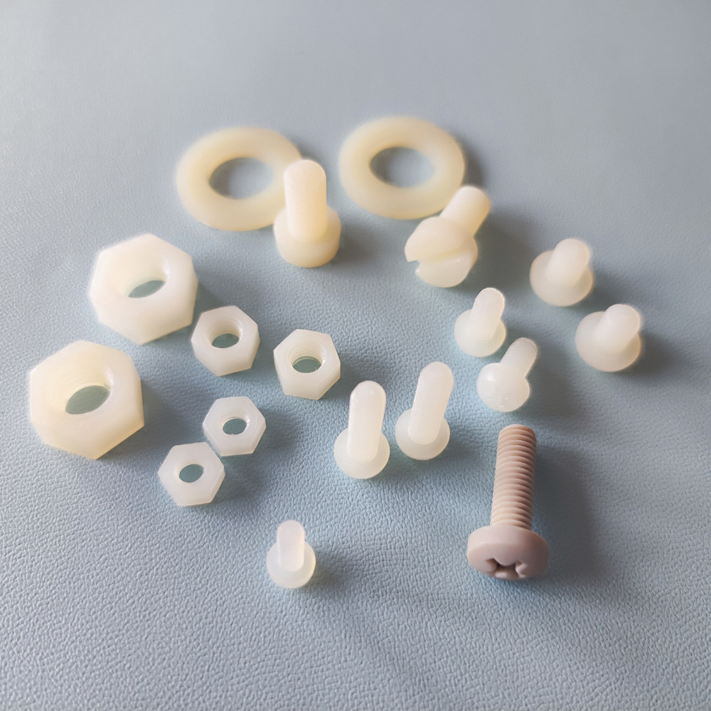 PEEK Plastic Hardware Products PTFE PP PPS PVC Nylon M4 Hexagon Nut