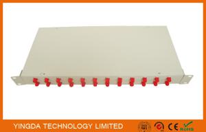 Quality Optical Fiber Rack Mounted ODF Patch Panel 19 Inch 24 Ports Cold Rolled Steel 1.0mm wholesale