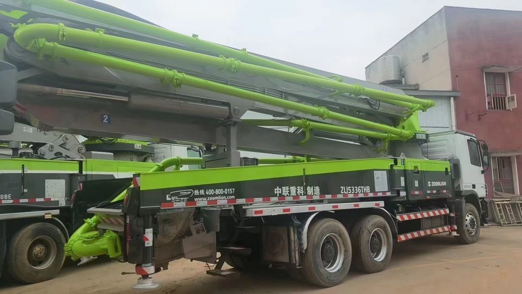 47m Zoomlion Benz Machinery Concrete Equipment Concrete Boom Beton Pumping Machine Used Truck Mounted Concrete Pump China Factory Sell