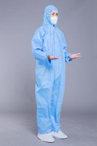 Quality SMS materials 35gsm Medical Disposable Coveralls wholesale