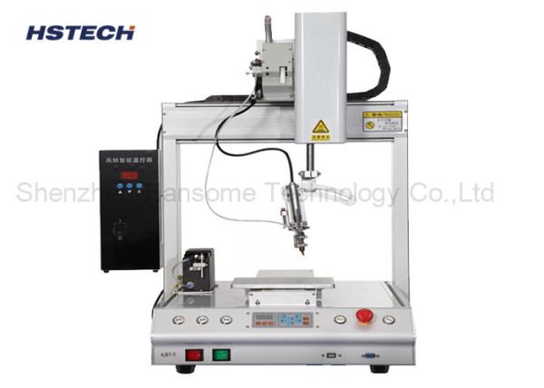 Cheap 300mm/s Speed Max Single Platform Tech Pendant Robotic Soldering Machine for sale