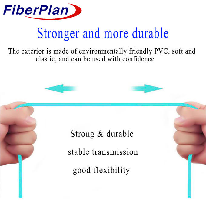 High Performance MTP MPO Fiber PVC LSZH OM3 Optic Patch Cord With Low Insertion Loss