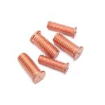 Aluminium Customized Bright Brass Finish Welding Stud Bolt Flat Round Head