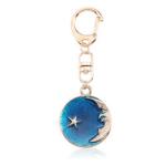 Owl Personalized Bling Wristlet Keychain 50mm Irregular Shaped