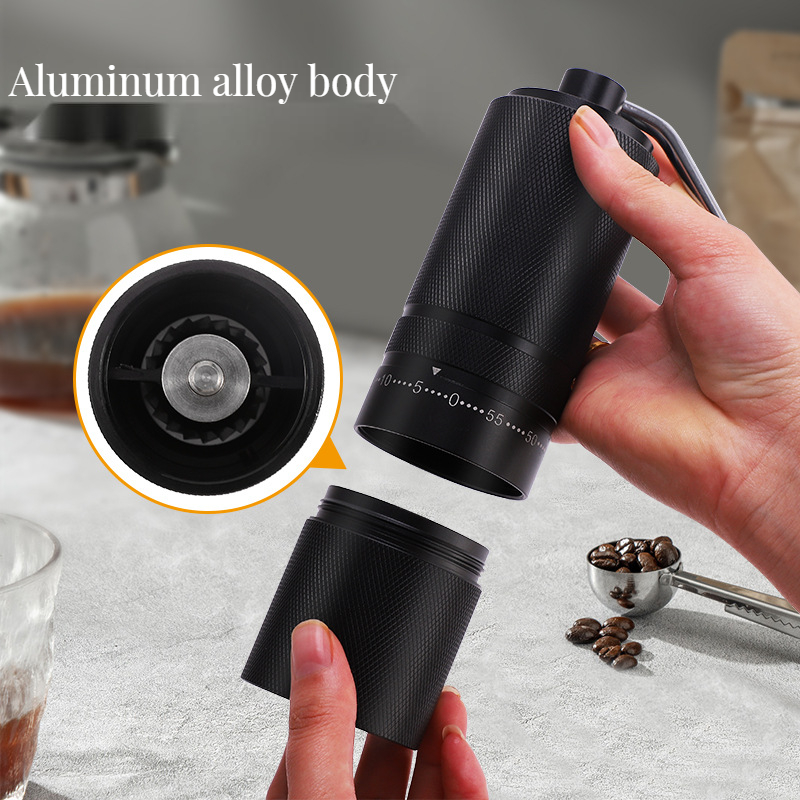 C2 Manual Coffee Grinder Ceramic Conical Burr and 25g Capacity for Modern Kitchen