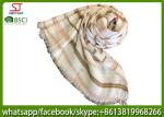 Manufacturer pinstripe lightweigt infinity print scarf 60*180cm 100g summer