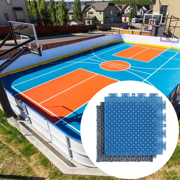 Indoor Pvc Rubber Gyms Sport Floor Tiles Mat Interlocking for Outdoor Basketball