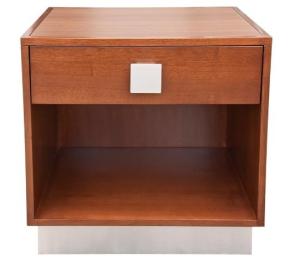 Quality Wooden hotel furniture stone top night stand/bed side table NT-0009 wholesale