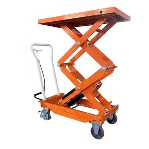 Quality 150kg Mini Smart Mobile Scissor Lift Platform 32.68inx19.69in wholesale