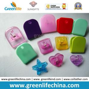 Quality Plastic Colorful Semi-Circle/Star/Heart/Square Office Paper Clips wholesale