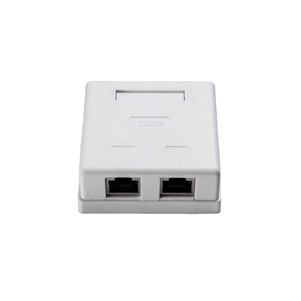 Plastic Cat6 2port FTP Keystone Jack Female Connector for Smooth Network Connection
