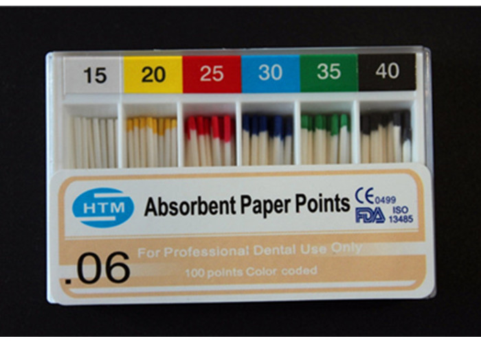 Safety Dental Gutta Percha Points , Economic Endodontic Paper Points