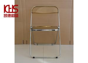 Quality ISO9001 Restaurant Contemporary Acrylic Chairs With Metal Legs wholesale