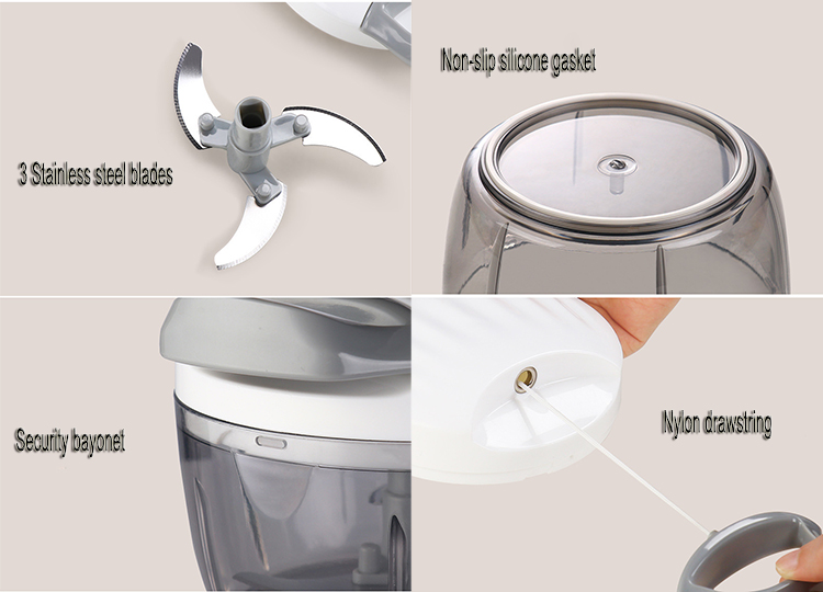 New Design Manual Plastic Smart Food Veggie Cutter Chopper Multifunctional