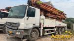 49X-6RZ Used ZOOMLION Beton Pumping Car 49 Meter BENZ Chassis