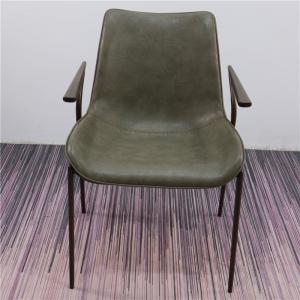Quality Black Painted Frame Cafe 9.15kg Metal Wood Dining Chair wholesale