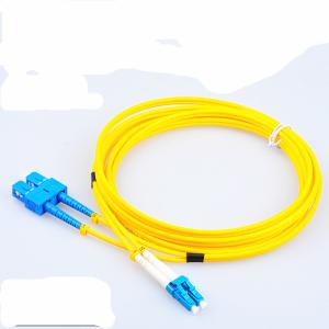 Quality LC -LC Fiber Optic Communication Patch Cord , Yellow Orange Aqua Pink wholesale