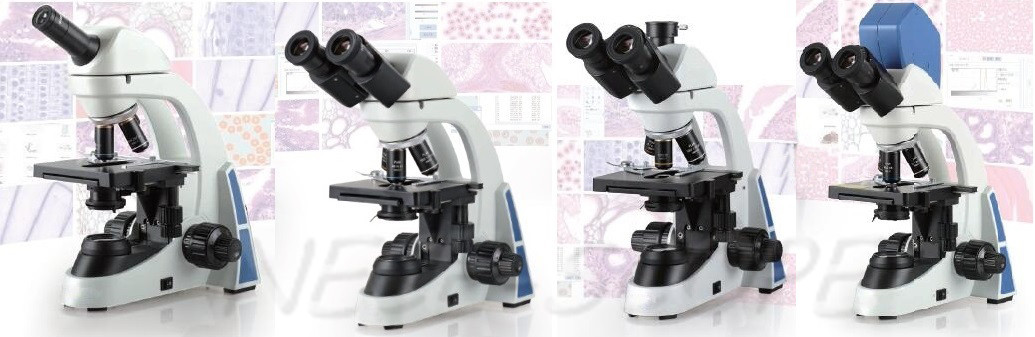 Achromatic Objective Laboratory Biological Microscope With Wide Field Plan PL10X / 18mm