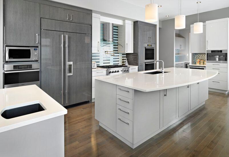 Highend Classic Pvc Removable Kitchen Cabinets Highly by with Quartz Stone Countertop