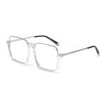 Transparent Computer Glasses Frame Women Men Anti Blue Light Round Eyewear