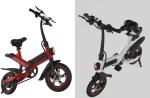 Elegant And Compact Foldable Electric Bike , Collapsible Power Assisted Bicycle