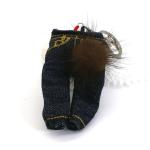 Denim Cloth Doll Key Chain Embroidery Sewing Cotton Jeans Shape OEM ODM