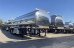 Tractor With Aluminum Alloy Fuel Tank Trailer 50cbm Fuel Tanker Truck
