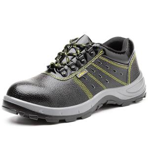 Quality Industrial Construction Safety Shoes Black Leather Shoes For Men wholesale
