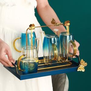 Quality Rectangular 24x40CM Metal Jewelry Tray For Hotel wholesale