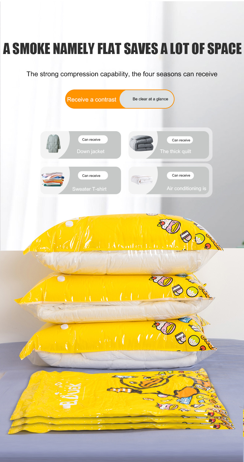 Convenient Foldable Blanket Storage Bag for Travel and Home Organization PVC Material